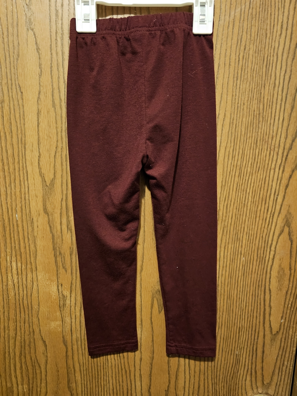 Kids Stretch Maroon Casual Leggings
